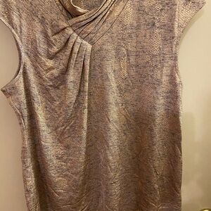 Calvin Klein Women's Textured Tan Blouse